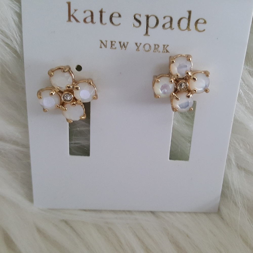 Kate Spade Mother-of-Pearl clip on Earrings - Picture 1 of 4